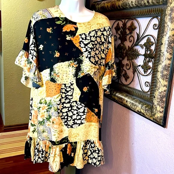Urban Outfitters | Dresses | Adorable Urban Outfitters Cream Floral Patchwork Ruffled Mini Dress Sz M | Poshmark Urban Outfitters | Dresses | Adorable Urban Outfitters Cream Floral Patchwork Ruffled Mini Dress Sz M | Poshmark